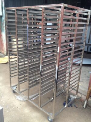 xe đẩy khay inox