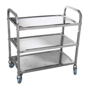 Xe tiêm 3 tầng inox