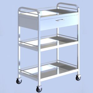 Xe tiêm 3 tầng inox