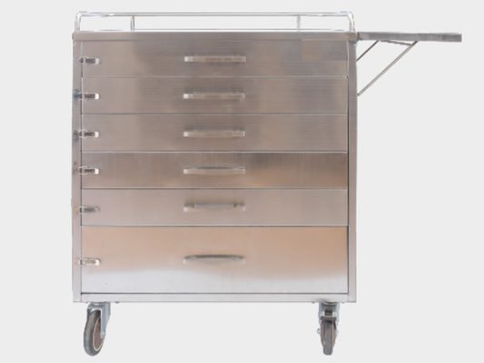 Xe đẩy dụng cụ y tế có ngăn